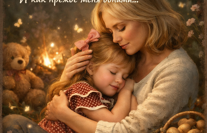 Покачай меня мама на ручках.