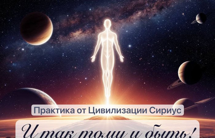 Практика-Волеизъявление И так тому и быть от Цивилизации Сириус