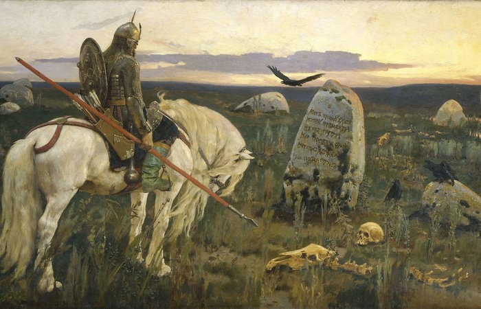 О чём задумался Витязь перед камнем выбора? Параллель с днём сегодняшнем.
